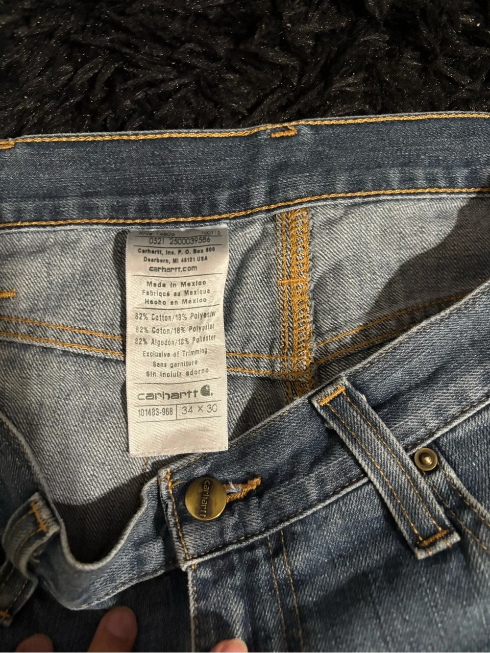 Vintage Carhartt Straight-Leg Work Jeans